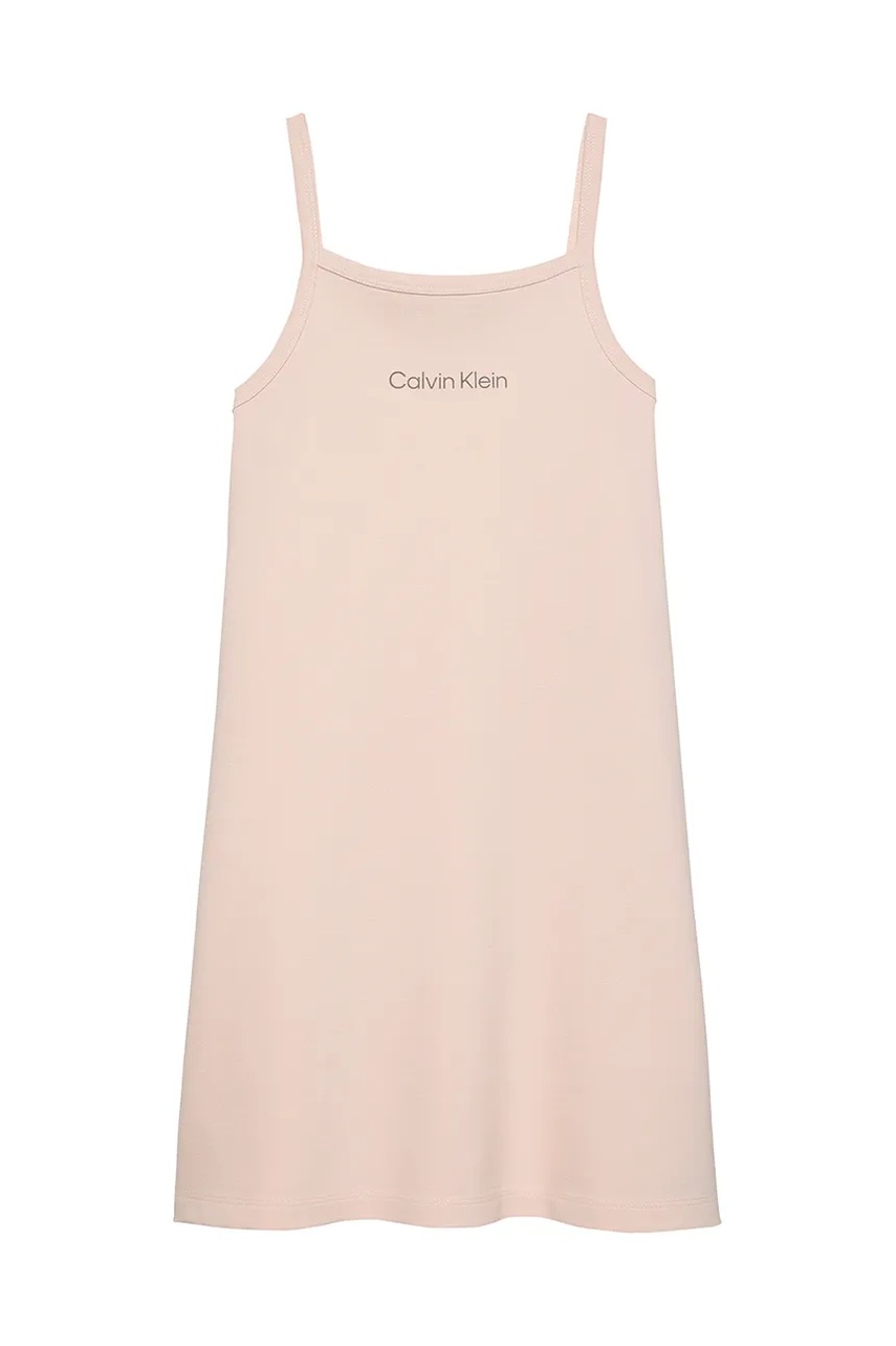 Дитяча сукня Calvin Klein Jeans колір рожевий mini пряма IG0IG02909