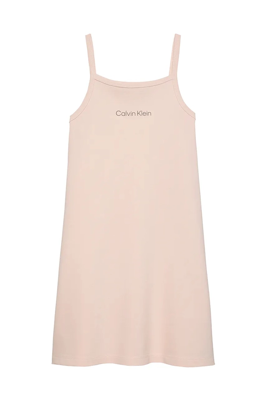 Детское платье Calvin Klein Jeans цвет розовый mini прямое IG0IG02909 Детское платье Calvin Klein Jeans цвет розовый mini прямое IG0IG02909