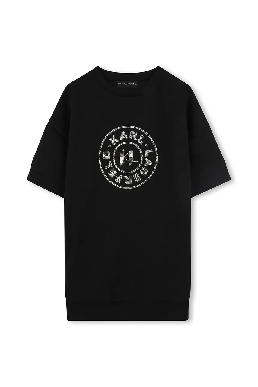 Дитяча сукня Karl Lagerfeld колір чорний mini oversize Z30464