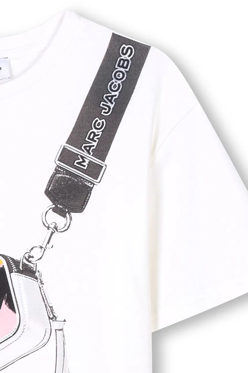 Marc Jacobs gyerek pamutruha rózsaszín, mini, egyenes, W60530 termék 2. képe