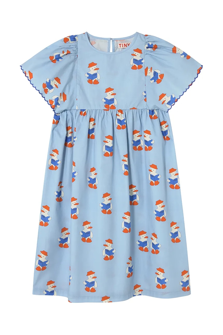 Хлопковое детское платье Tinycottons READERS DRESS mini прямое SS25-180 Хлопковое детское платье Tinycottons READERS DRESS mini прямое SS25-180