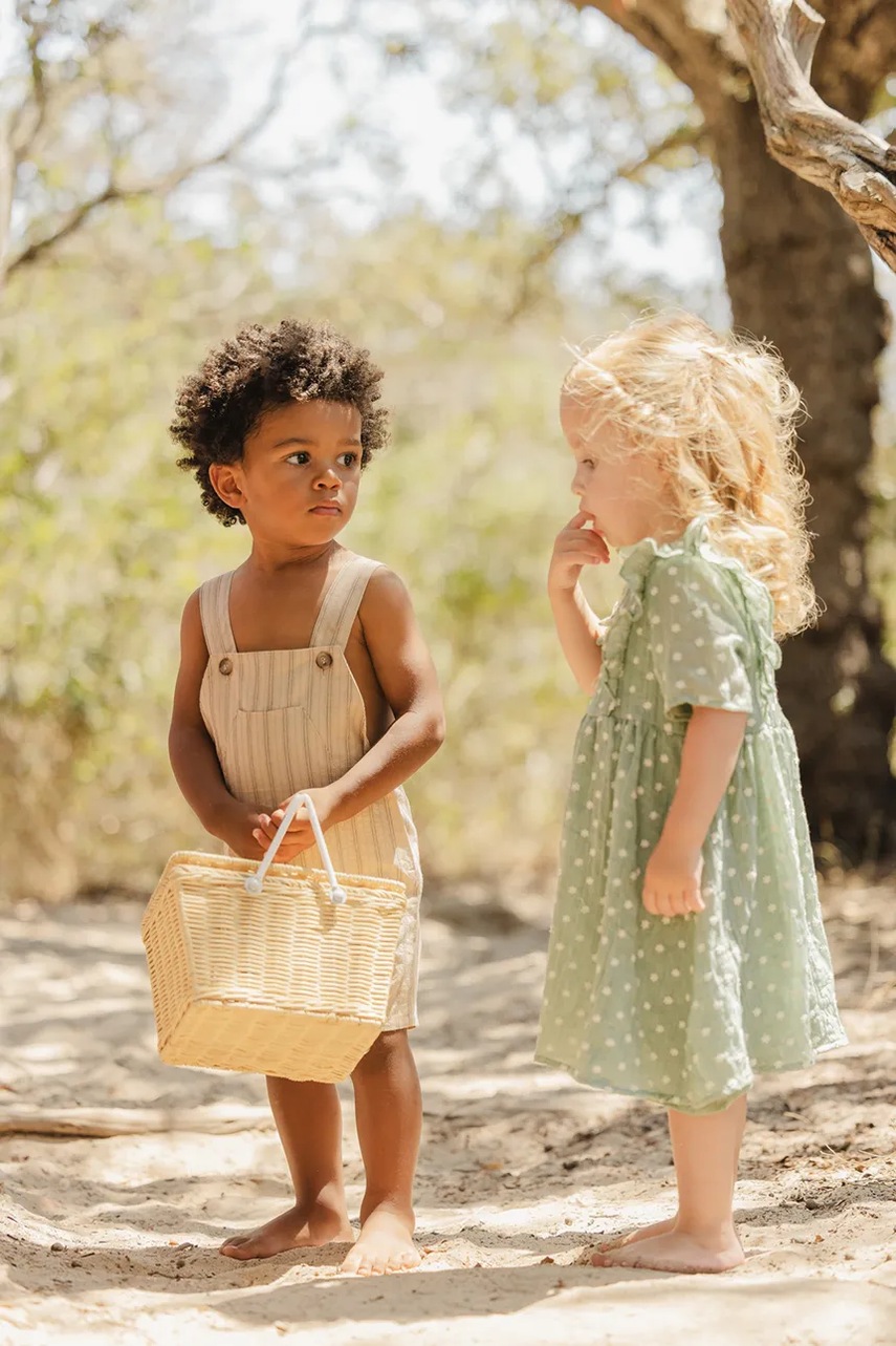 Dětské šaty s příměsí lnu Tartine et Chocolat (obrázek 7)