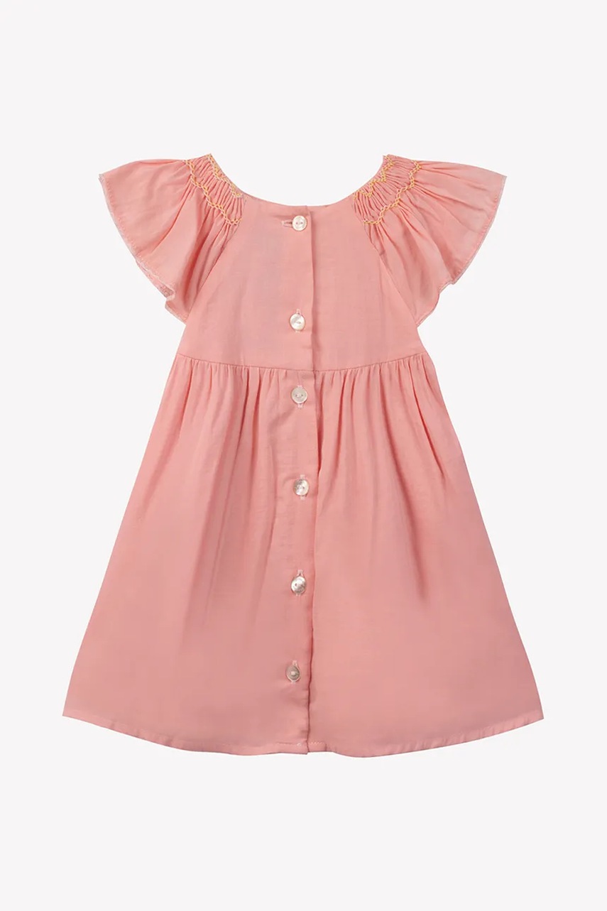 Детское хлопковое платье Tartine et Chocolat цвет розовый mini расклешённое CA30161