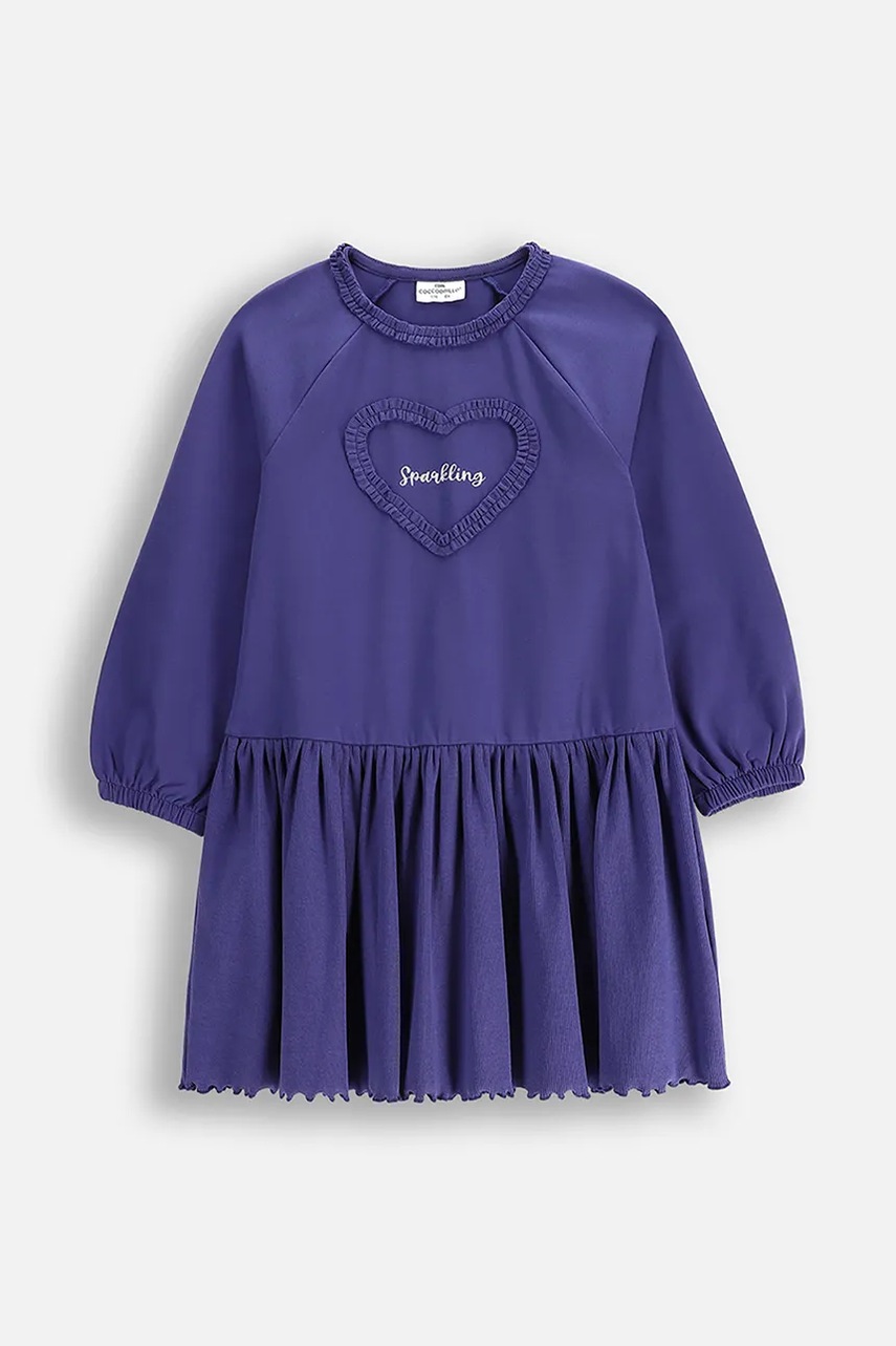 Coccodrillo rochie culoarea albastru marin, mini, evazati, COSMIC GIRL KIDS