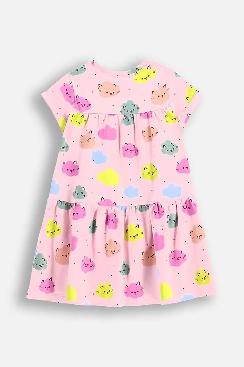 Платье для младенцев Coccodrillo цвет розовый mini расклешённое DREAM DIARIES GIRL NEWBORN