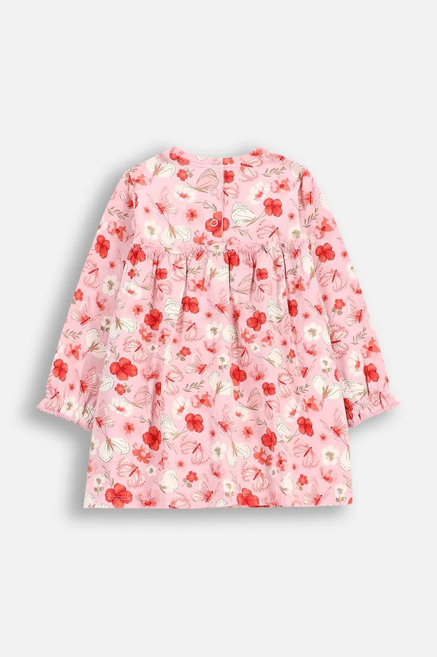 Платье для младенцев Coccodrillo цвет розовый mini расклешённое NOSTALGIC MEADOW GIRL NEWBORN