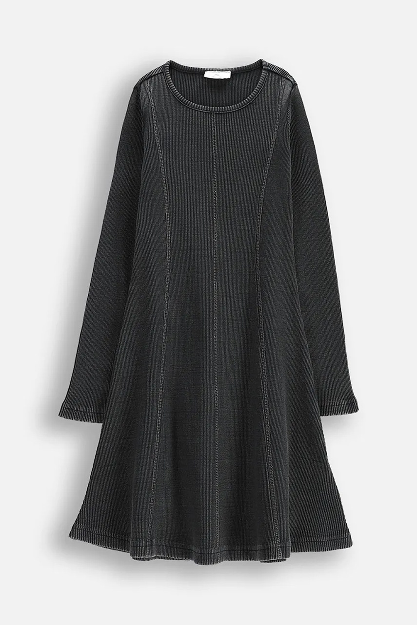 Детское платье Coccodrillo цвет серый mini прямое DREAM DIARIES GIRL JUNIOR