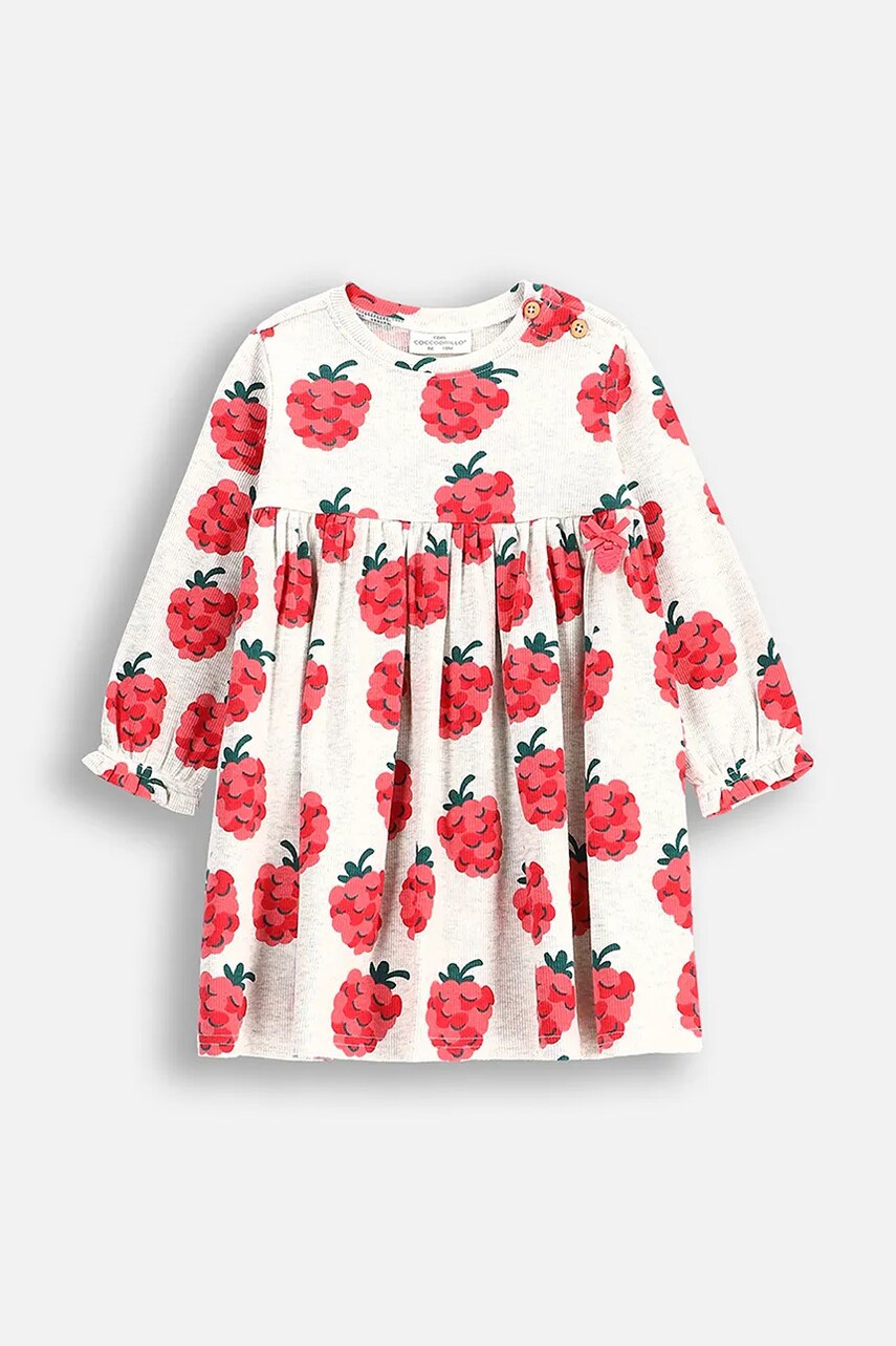 Levně Šaty Coccodrillo šedá barva, midi, MAXITROPIC GIRL NEWBORN