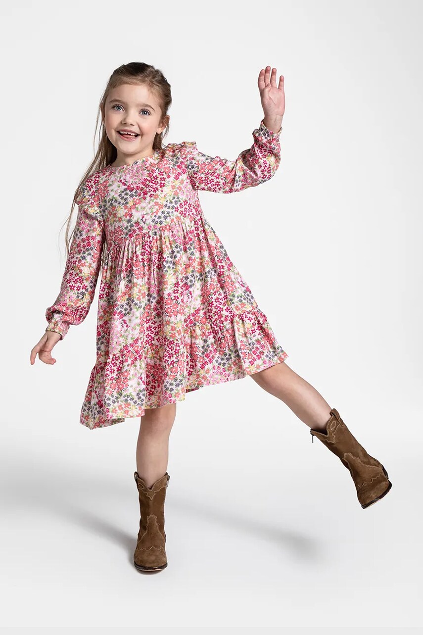 Coccodrillo rochie midi, evazată, NOSTALGIC MEADOW GIRL KIDS