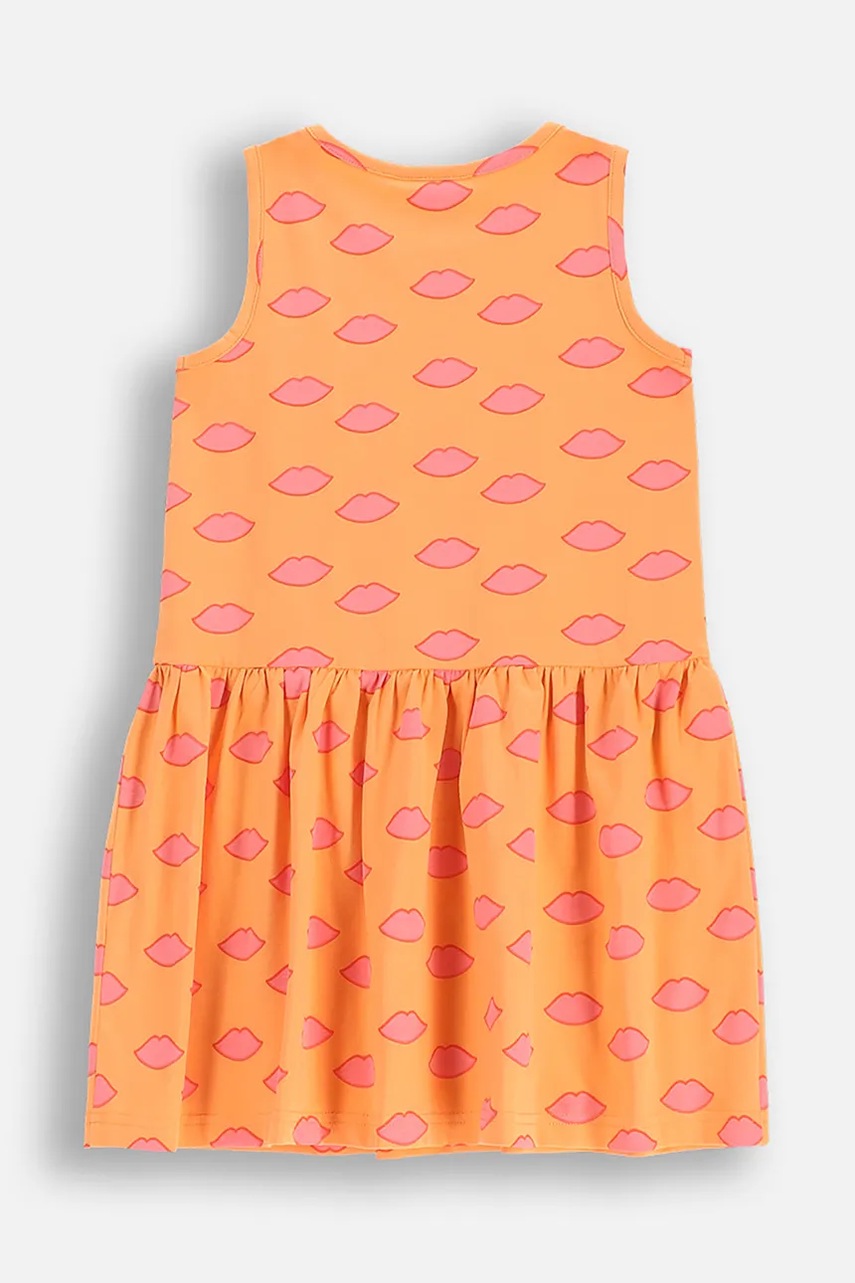 Детское платье Coccodrillo цвет оранжевый mini расклешённое EVERYDAY GIRL Детское платье Coccodrillo цвет оранжевый mini расклешённое EVERYDAY GIRL
