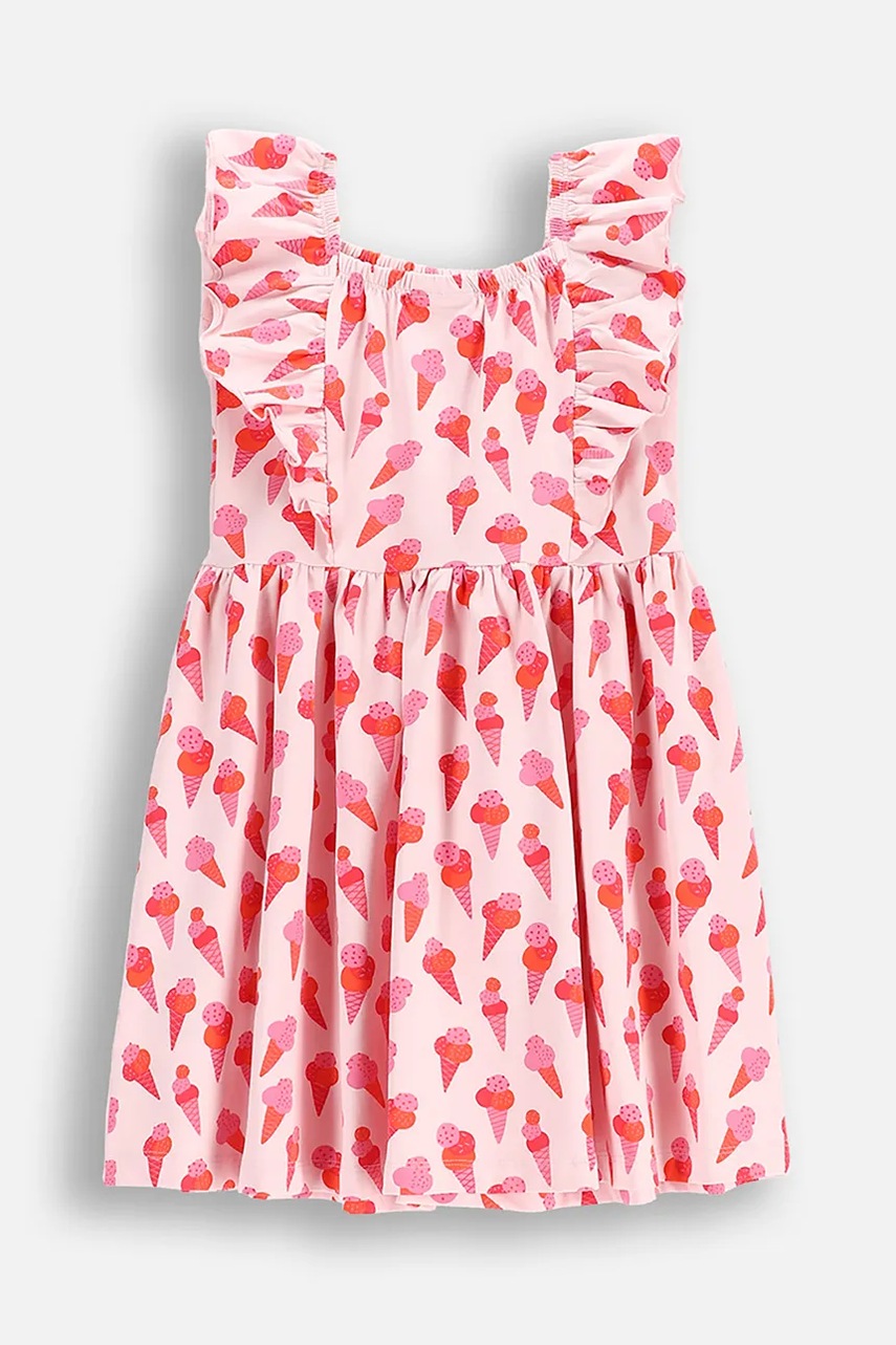 Платье Coccodrillo цвет розовый mini расклешённое HOLIDAY SPLASH GIRL KIDS