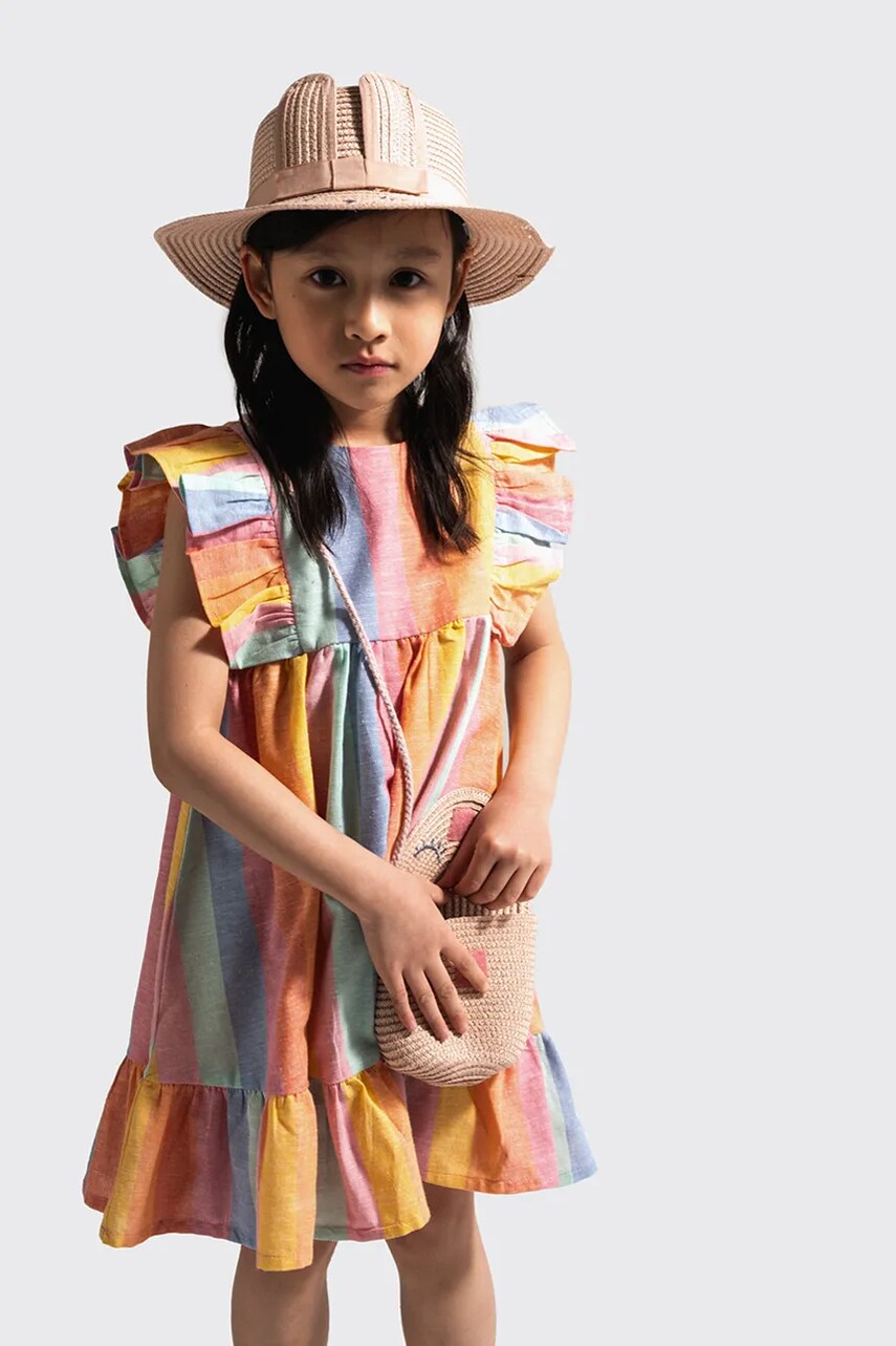 Levně Šaty Coccodrillo více barev, midi, TROPICAL STORY GIRL KIDS