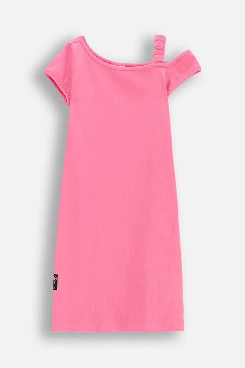 Coccodrillo rochie fete culoarea roz, mini, drept, INSIDE OCEAN GIRL JUNIOR