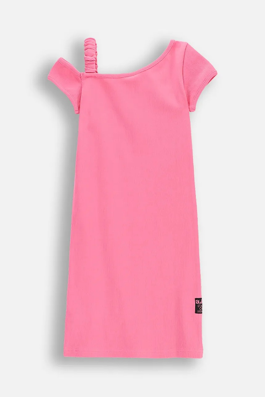 Детское платье Coccodrillo цвет розовый mini прямое INSIDE OCEAN GIRL JUNIOR