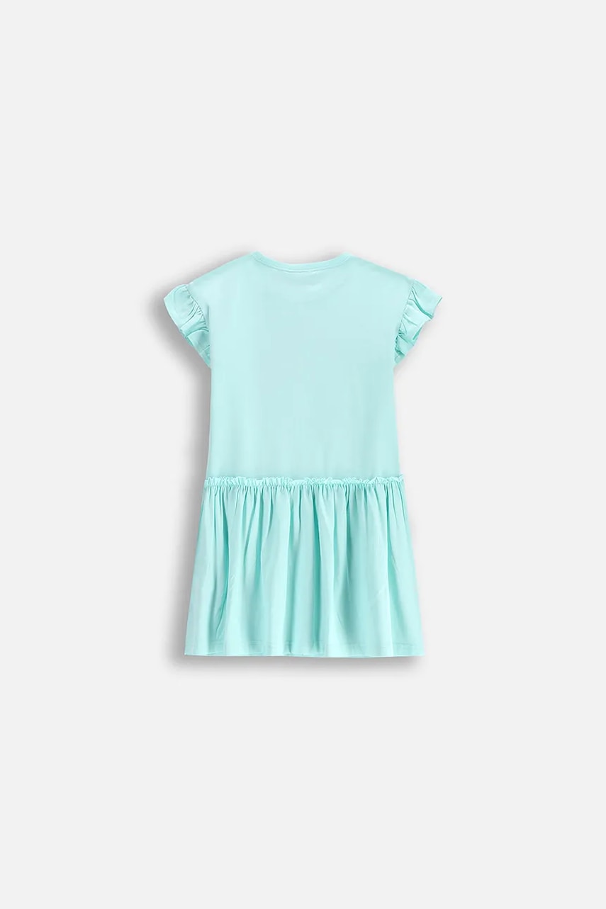 Платье Coccodrillo цвет бирюзовый mini прямое INSIDE OCEAN GIRL KIDS Платье Coccodrillo цвет бирюзовый mini прямое INSIDE OCEAN GIRL KIDS