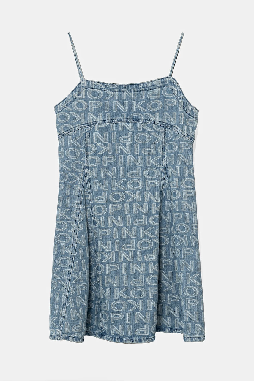 Детское джинсовое платье Pinko mini расклешённое KFAB002.C.DF015 Детское джинсовое платье Pinko mini расклешённое KFAB002.C.DF015