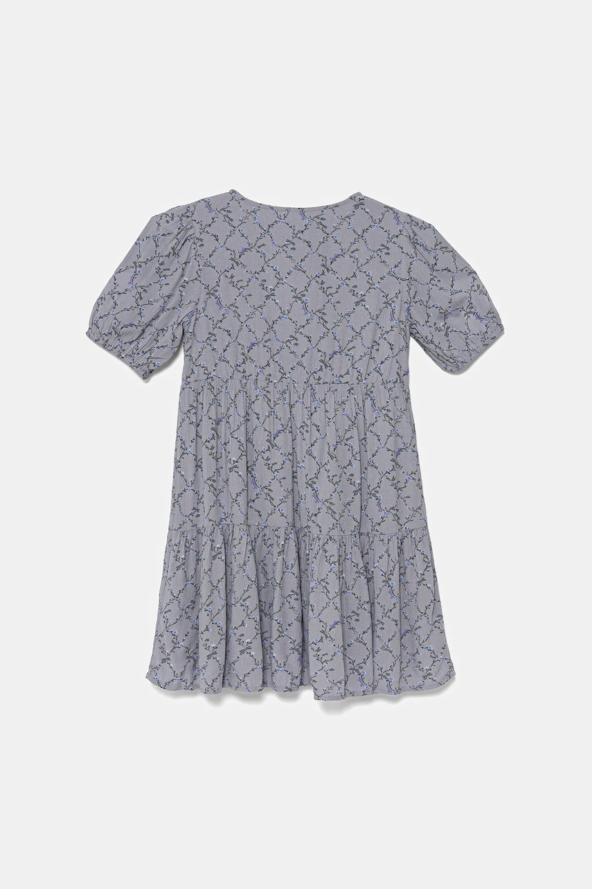 Детское платье United Colors of Benetton цвет фиолетовый mini расклешённое 4KEUCV03E Детское платье United Colors of Benetton цвет фиолетовый mini расклешённое 4KEUCV03E