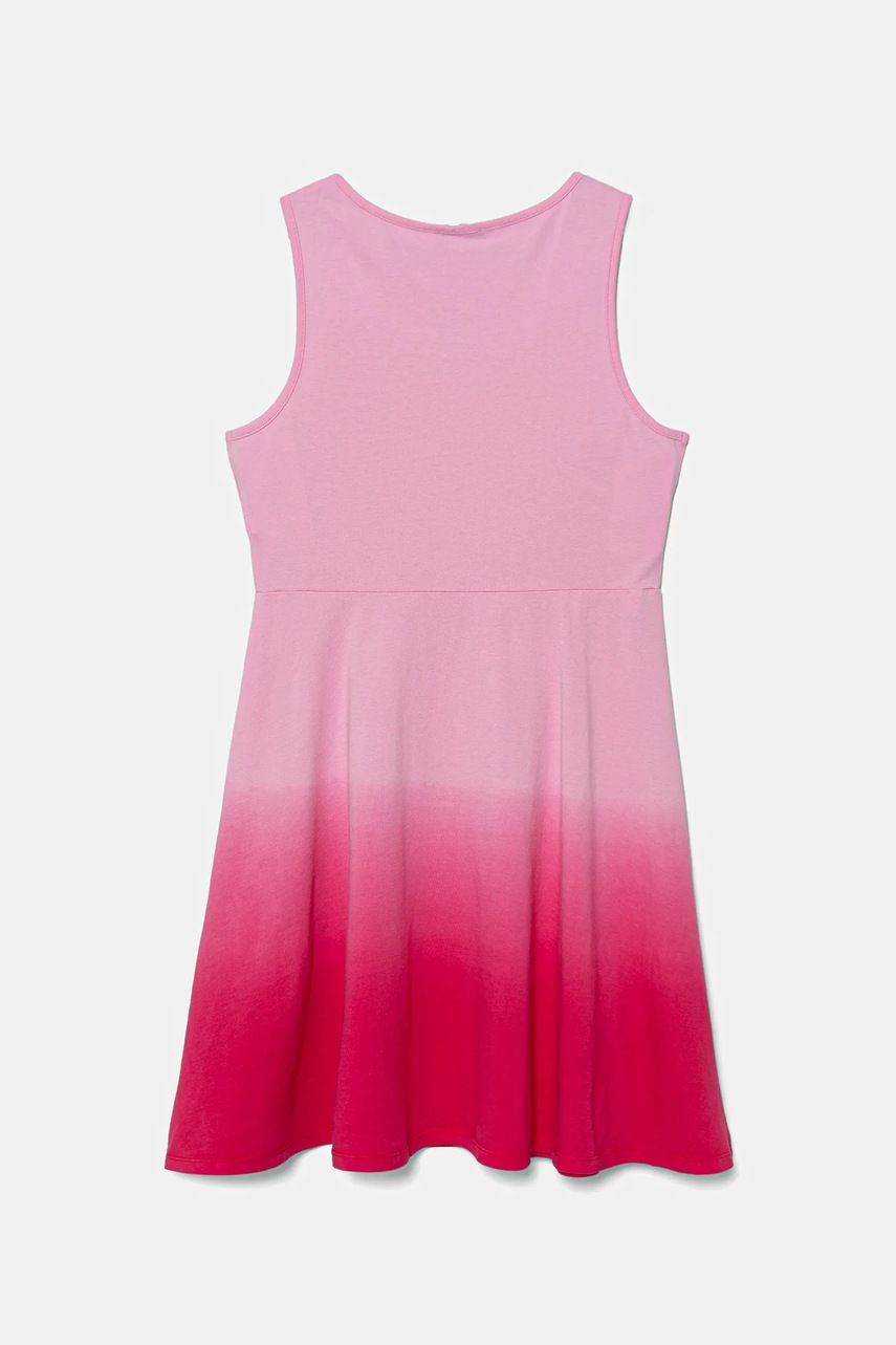 Дитяча бавовняна сукня United Colors of Benetton колір рожевий mini розкльошена 3NPDCV011