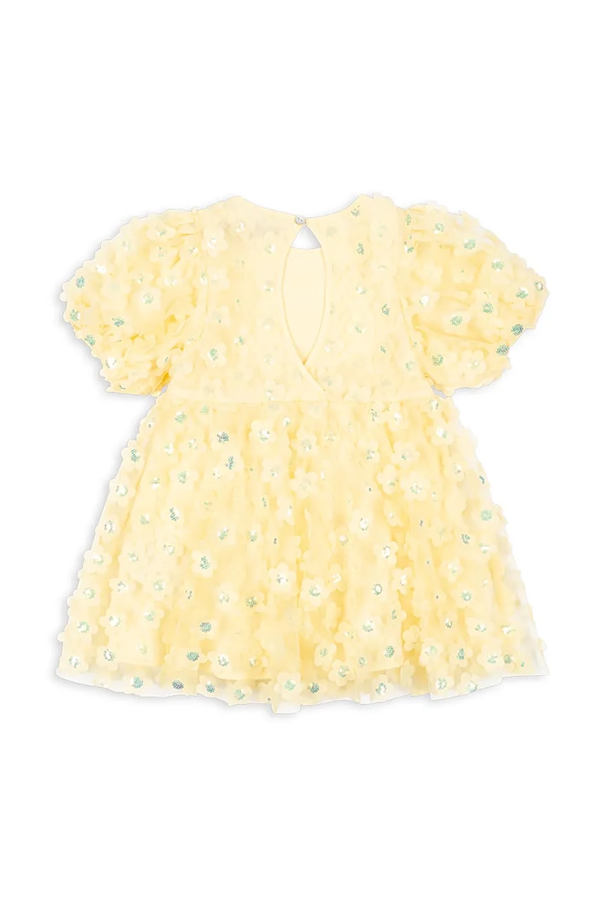Детское платье Konges Sløjd EASTER SALLY DRESS цвет жёлтый mini расклешённое KS103557 Детское платье Konges Sløjd EASTER SALLY DRESS цвет жёлтый mini расклешённое KS103557
