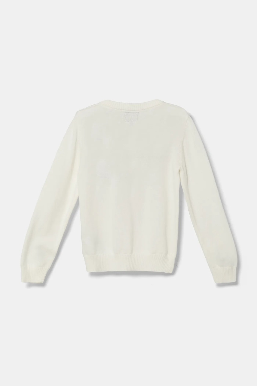 Детский свитер Guess цвет белый лёгкий N5RR01 Z2BB0