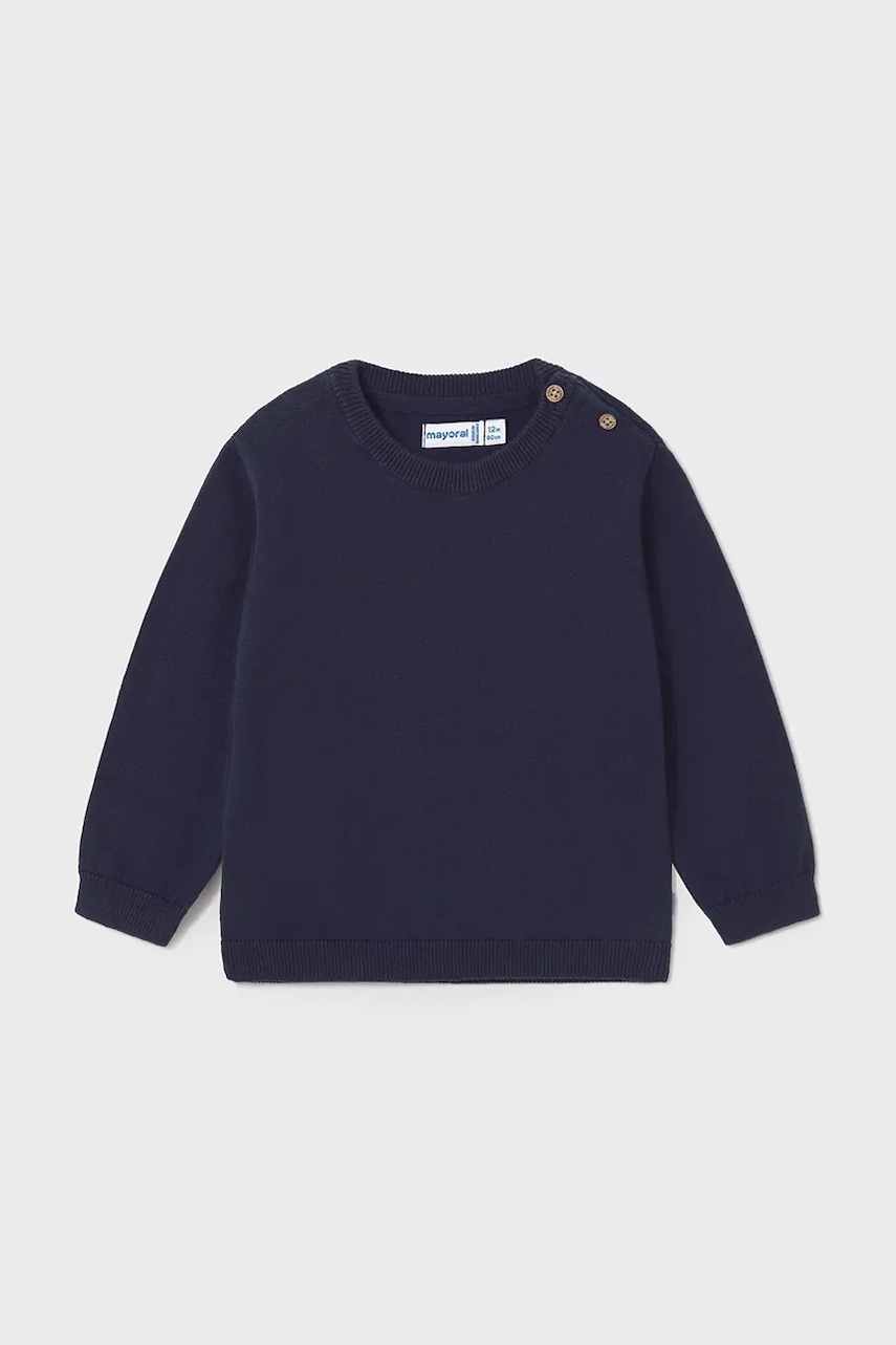 Mayoral pulover de bumbac pentru copii culoarea albastru marin, 303
