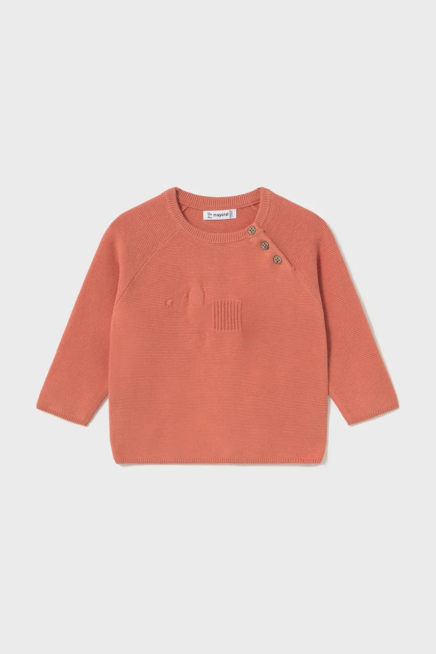Mayoral pulover de bumbac pentru copii culoarea portocaliu, 1302