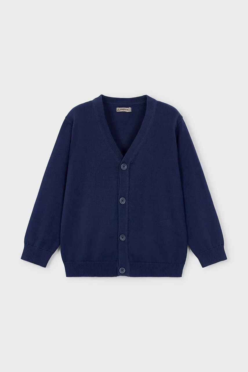 Mayoral cardigan din bumbac pentru copii culoarea bleumarin, light, 3372