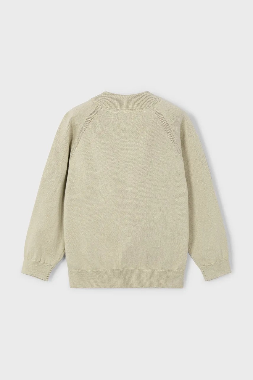 Детский хлопковый кардиган Mayoral цвет зелёный 3373