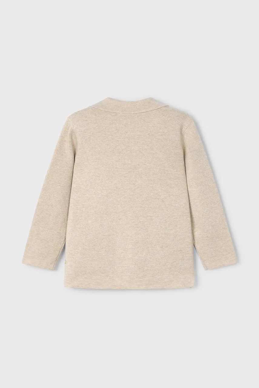 Детский хлопковый пиджак Mayoral цвет бежевый 3418