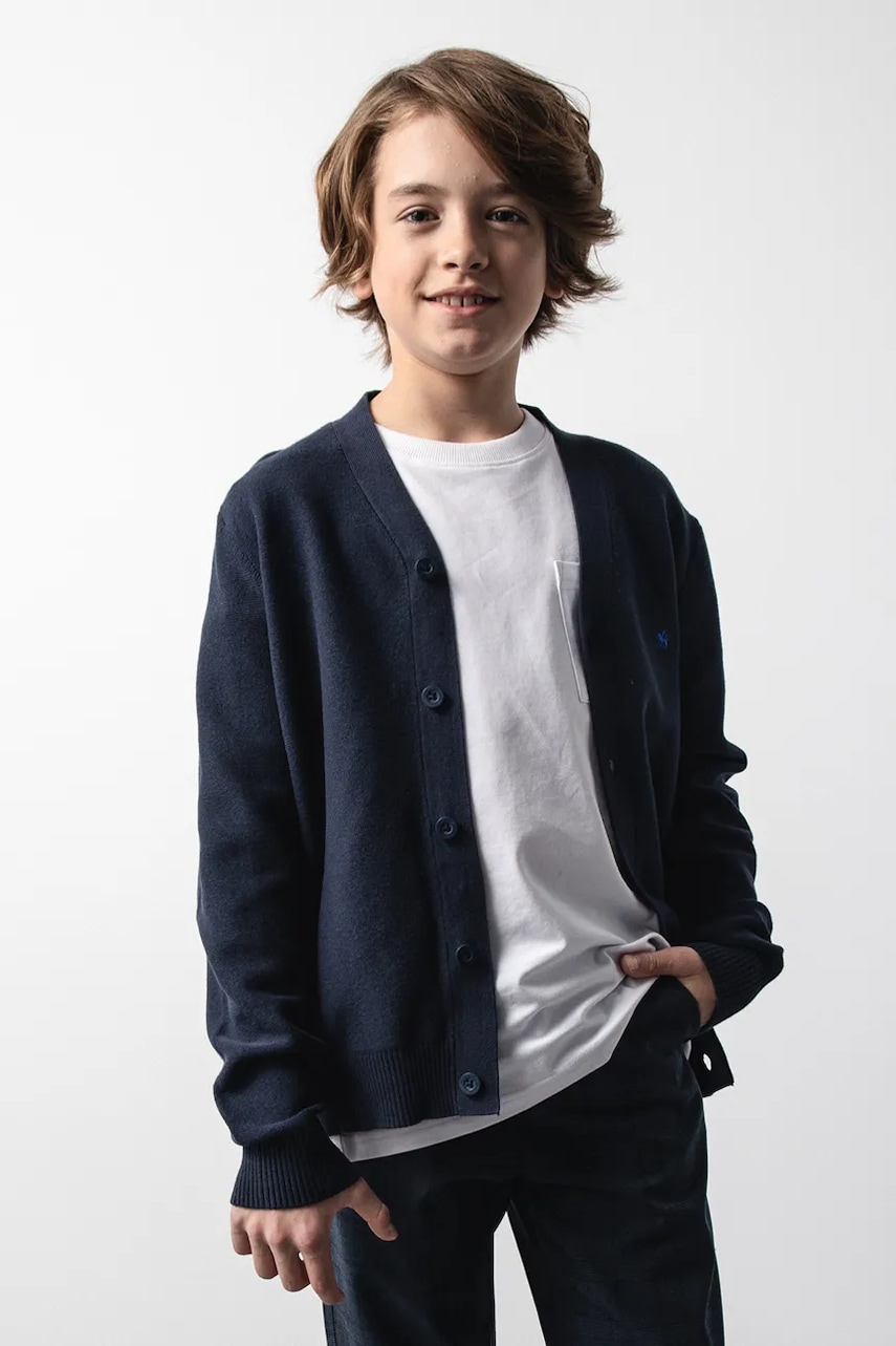 Levně Svetr Coccodrillo tmavomodrá barva, BACK TO SCHOOL BOY
