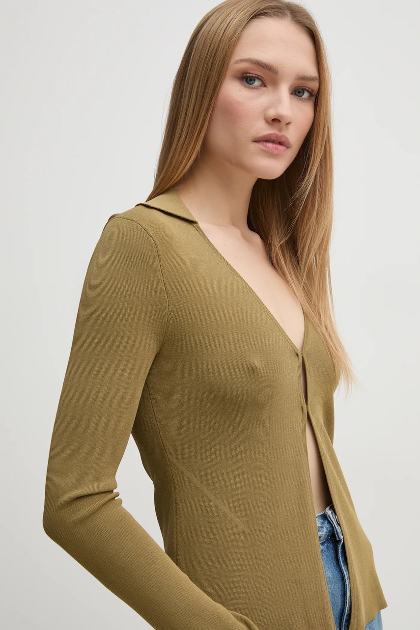 Джемпер Calvin Klein Jeans жіночий колір зелений легкий J20J224800 