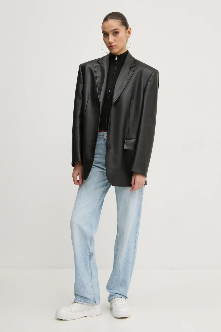 Джемпер Tommy Jeans женский цвет чёрный DW0DW19337 Джемпер Tommy Jeans женский цвет чёрный DW0DW19337
