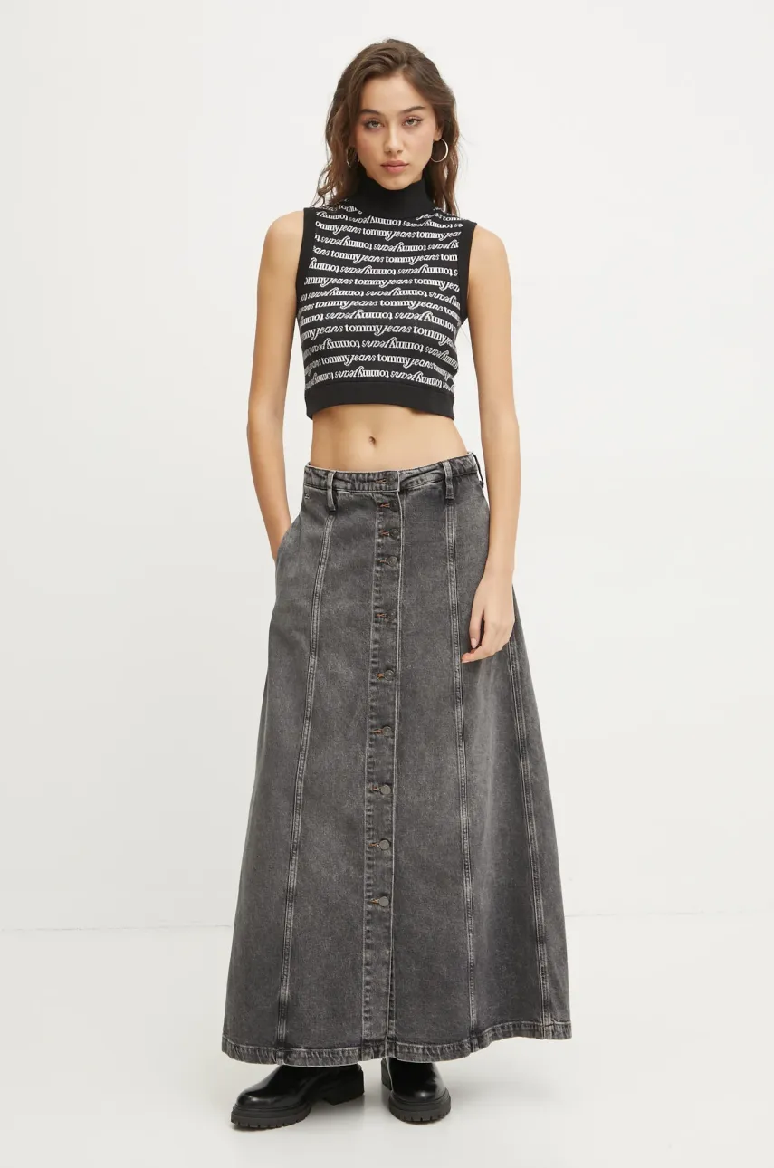 Безрукавка Tommy Jeans цвет чёрный лёгкий DW0DW19346 Безрукавка Tommy Jeans цвет чёрный лёгкий DW0DW19346