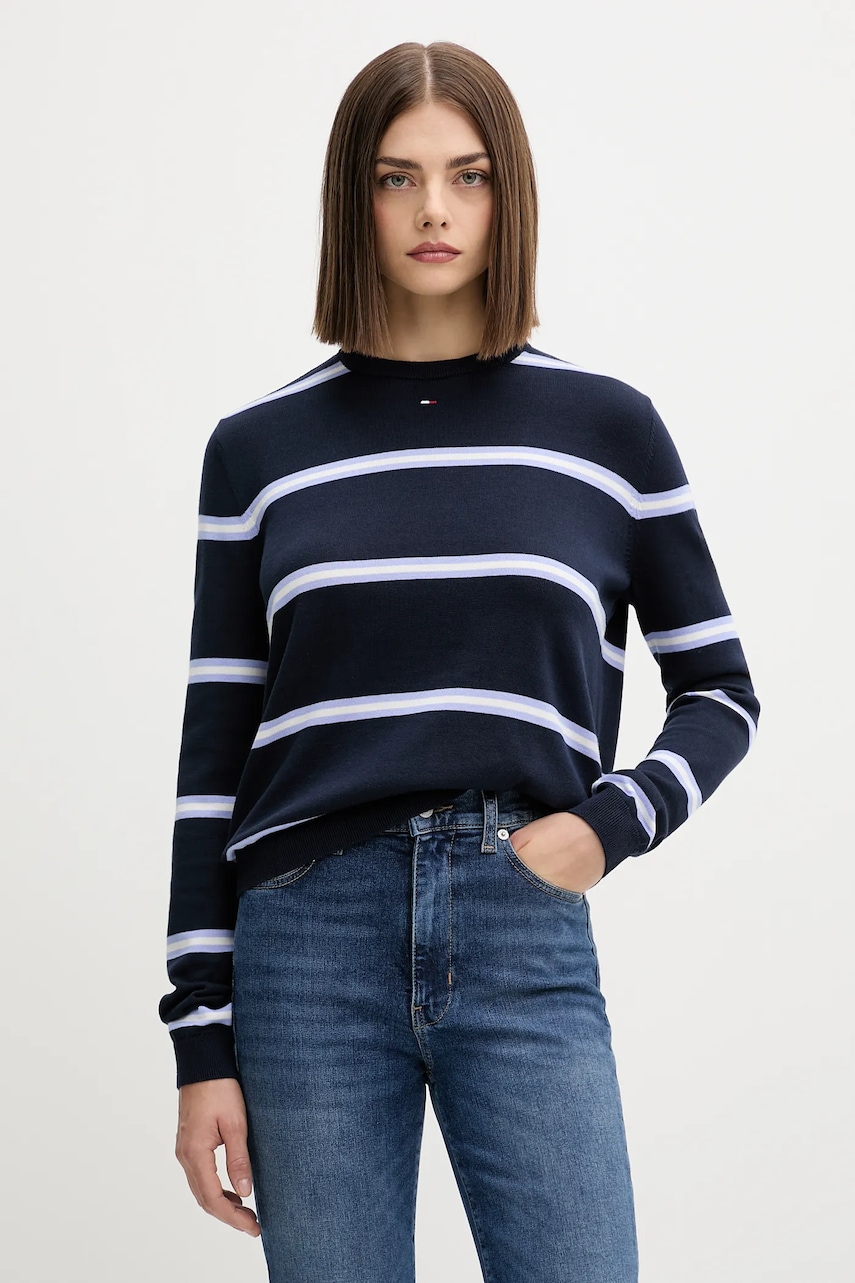 Tommy Jeans pulover de bumbac culoarea negru, light, DW0DW20159