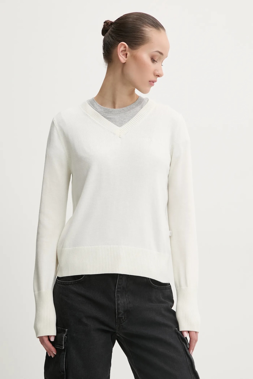 Ένα πουλόβερ σε μείγμα μεταξιού Guess Jeans