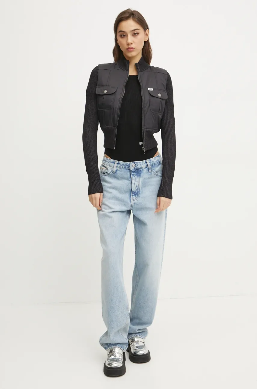 Боди Karl Lagerfeld Jeans женское цвет чёрный лёгкое A1W18024 Боди Karl Lagerfeld Jeans женское цвет чёрный лёгкое A1W18024