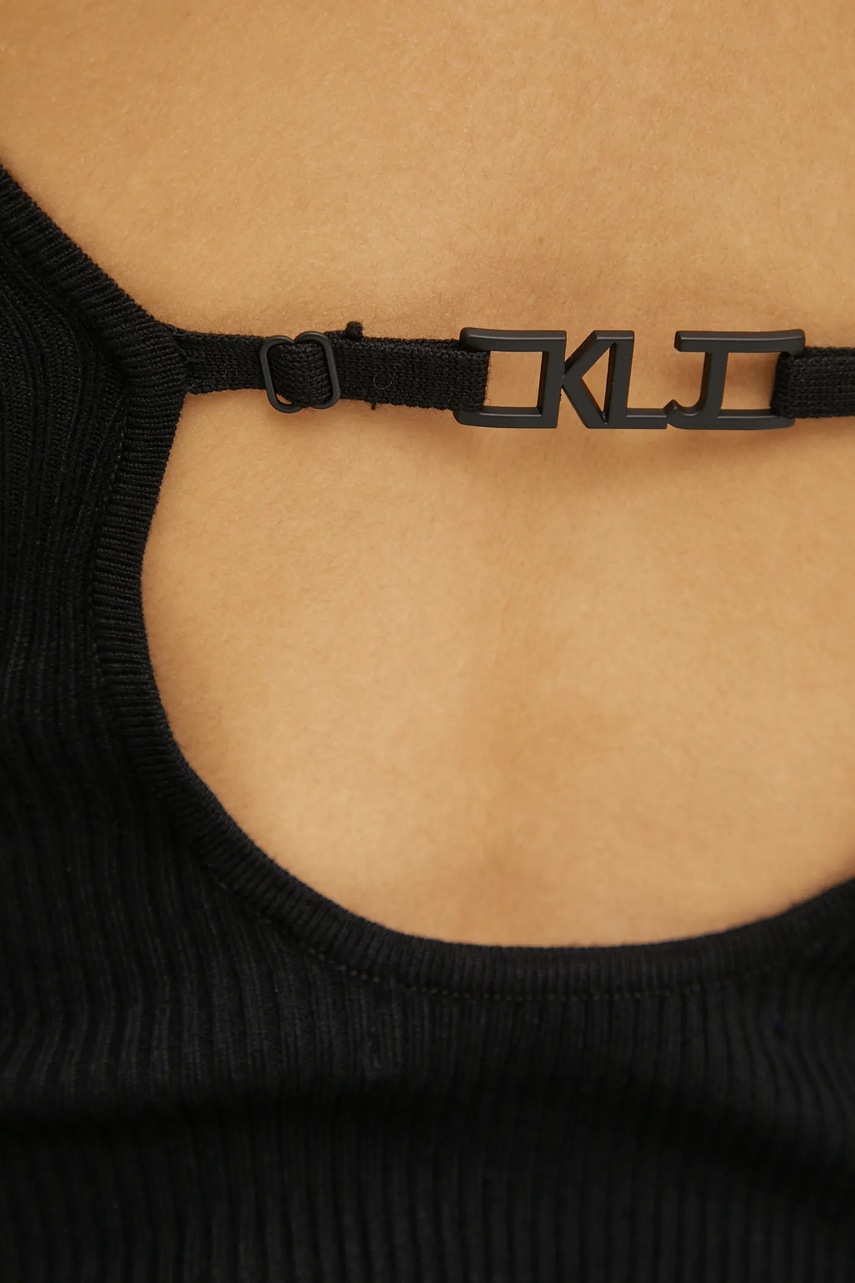 Κορμάκι Karl Lagerfeld Jeans χρώμα: μαύρο, A1W18024 φωτογραφία