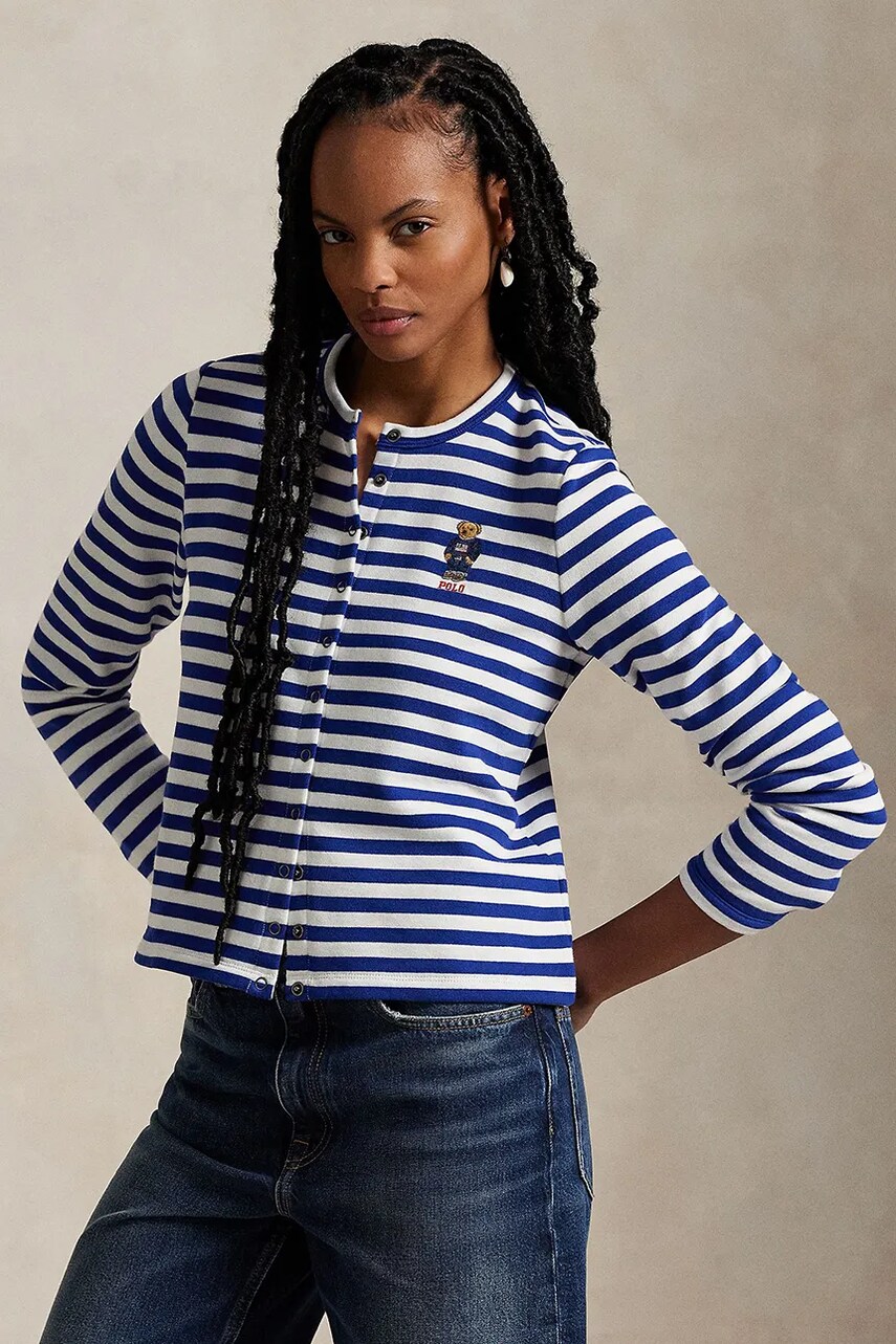 Levně Kardigan Polo Ralph Lauren dámský, modrá barva, 211963465