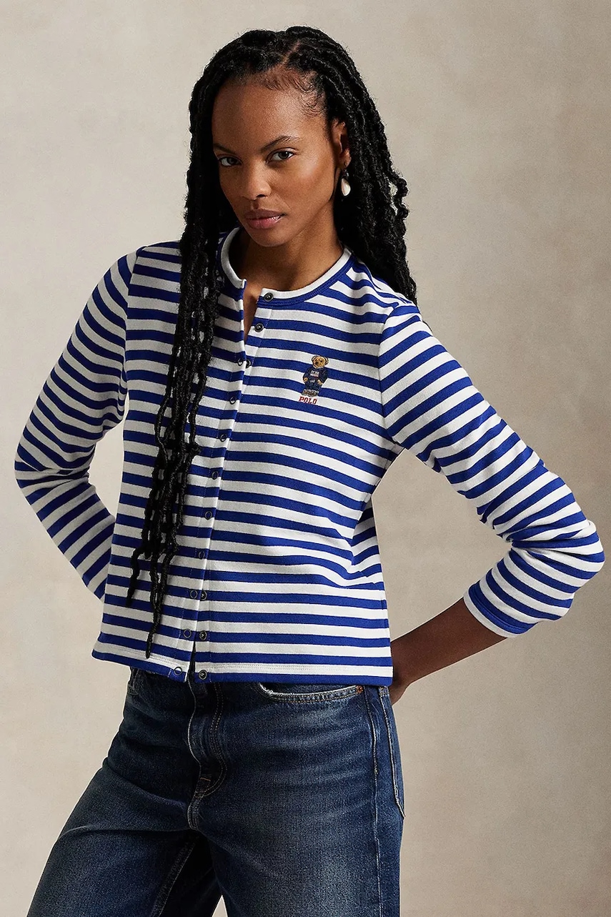 Kardigan Polo Ralph Lauren dámský, modrá barva, 211963465