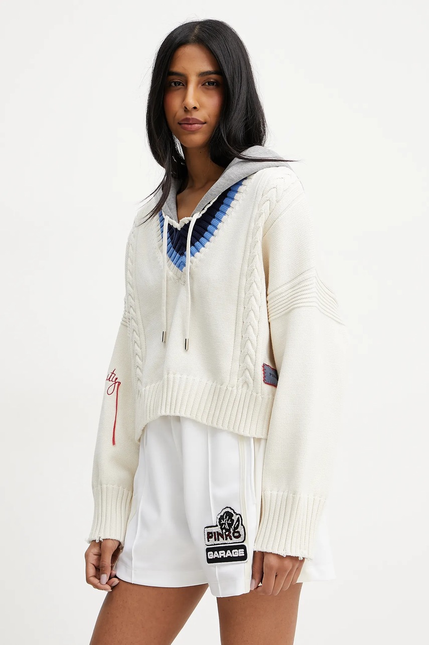 

Пуловер Pinko дамски в бежово 104621 A2DX, Бежов