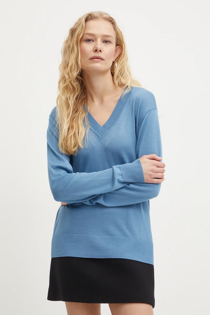 Samsoe Samsoe pulover de lana SACANDICE femei, light, F24400087