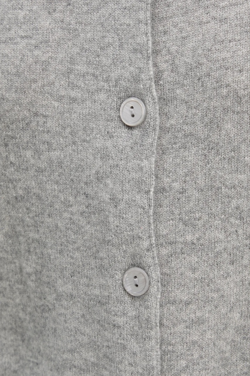 Μάλλινη ζακέτα Samsoe Samsoe SABOSTON χρώμα: γκρι, F24400186 φωτογραφία