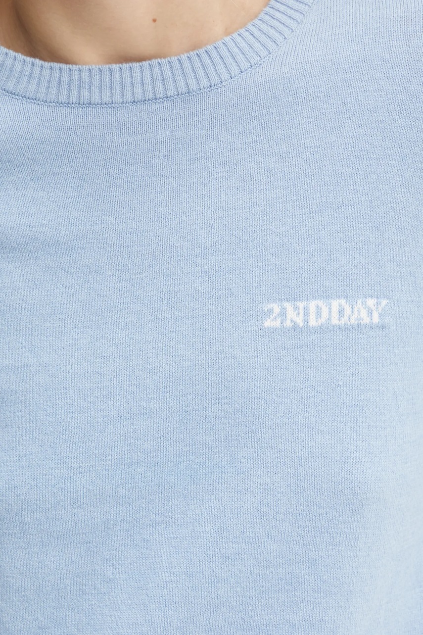 Πουλόβερ με προσθήκη μαλλιού 2NDDAY Lance γυναικείο, χρώμα: μπλε, 2251340408 φωτογραφία