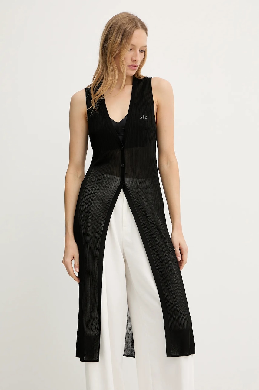 Armani Exchange vestă culoarea negru, light, XW000594 AF12785