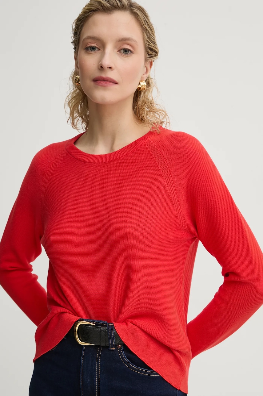 Marc O\'Polo pulover de bumbac culoarea rosu, light, 5000005786