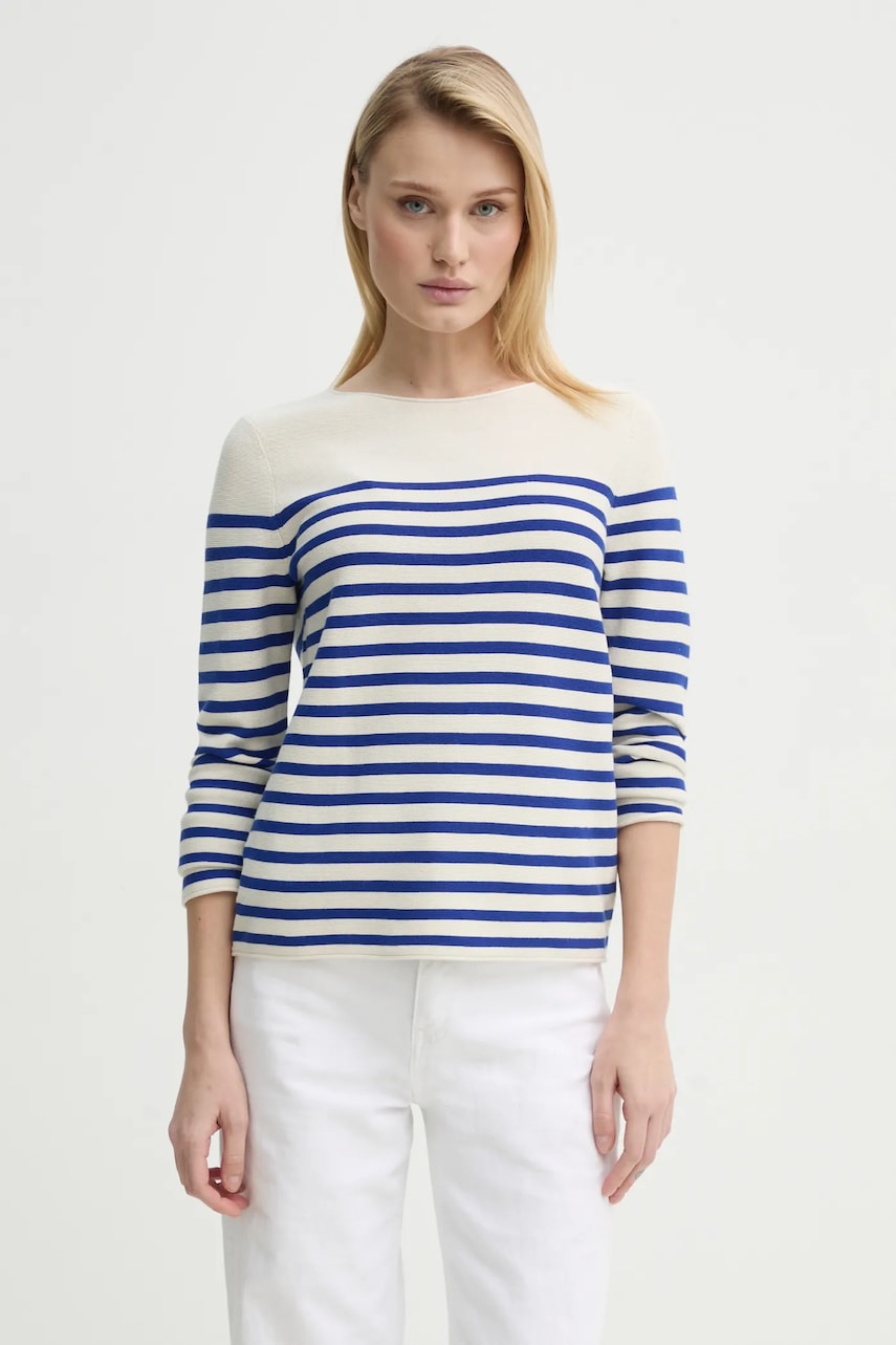 Marc O'Polo pulover de bumbac femei, culoarea bej, light, 502600660123