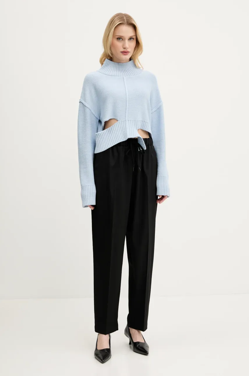 Шерстяной свитер MM6 Maison Margiela женский с гольфом S52HA0290 Шерстяной свитер MM6 Maison Margiela женский с гольфом S52HA0290
