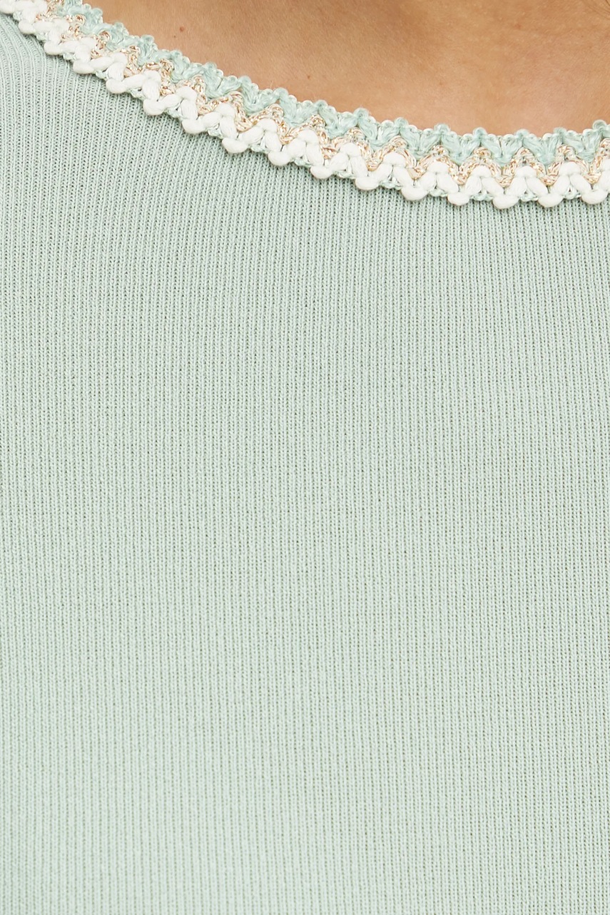 Πουλόβερ Luisa Spagnoli χρώμα: πράσινο, 58647 φωτογραφία