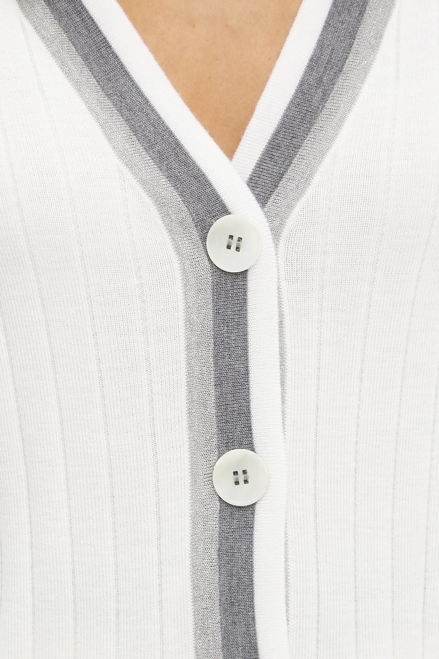 Μάλλινη ζακέτα Luisa Spagnoli χρώμα: μπεζ, 58593 φωτογραφία