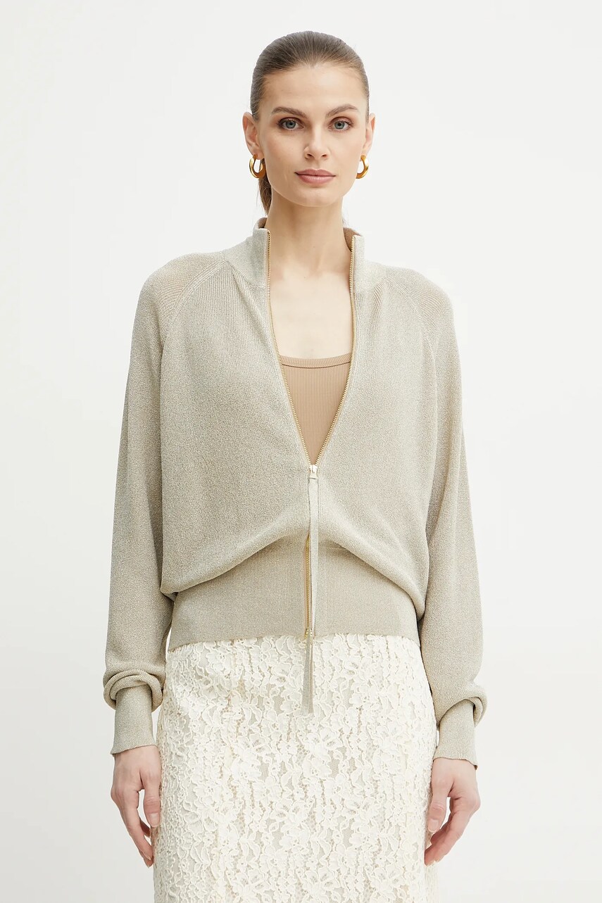 Marella cardigan PORTO2 femei, culoarea bej, light, 2513341071200